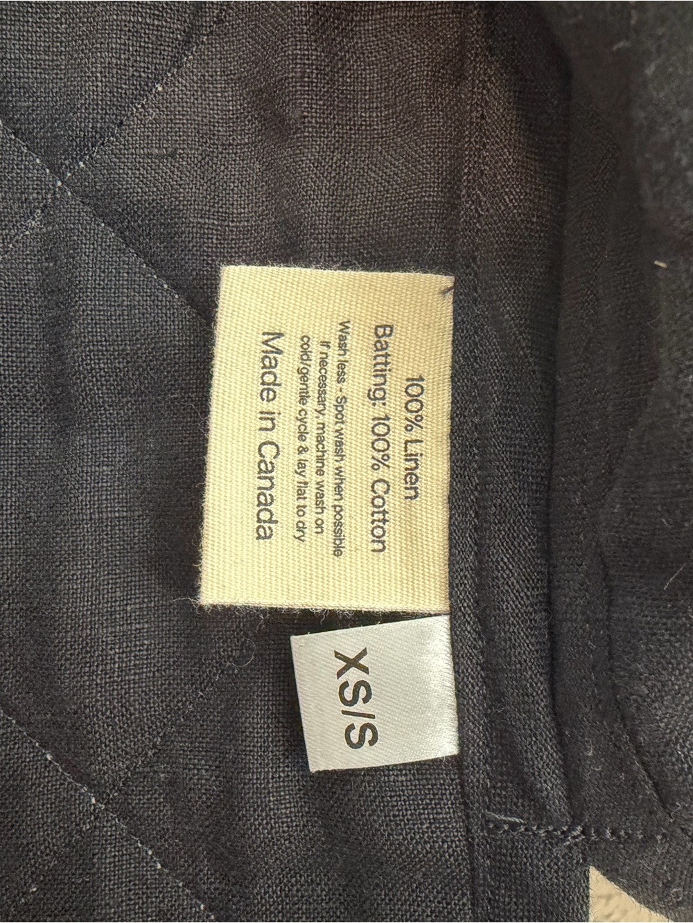 Quilted Black Tie-Front Vest - Picture 4 of 7